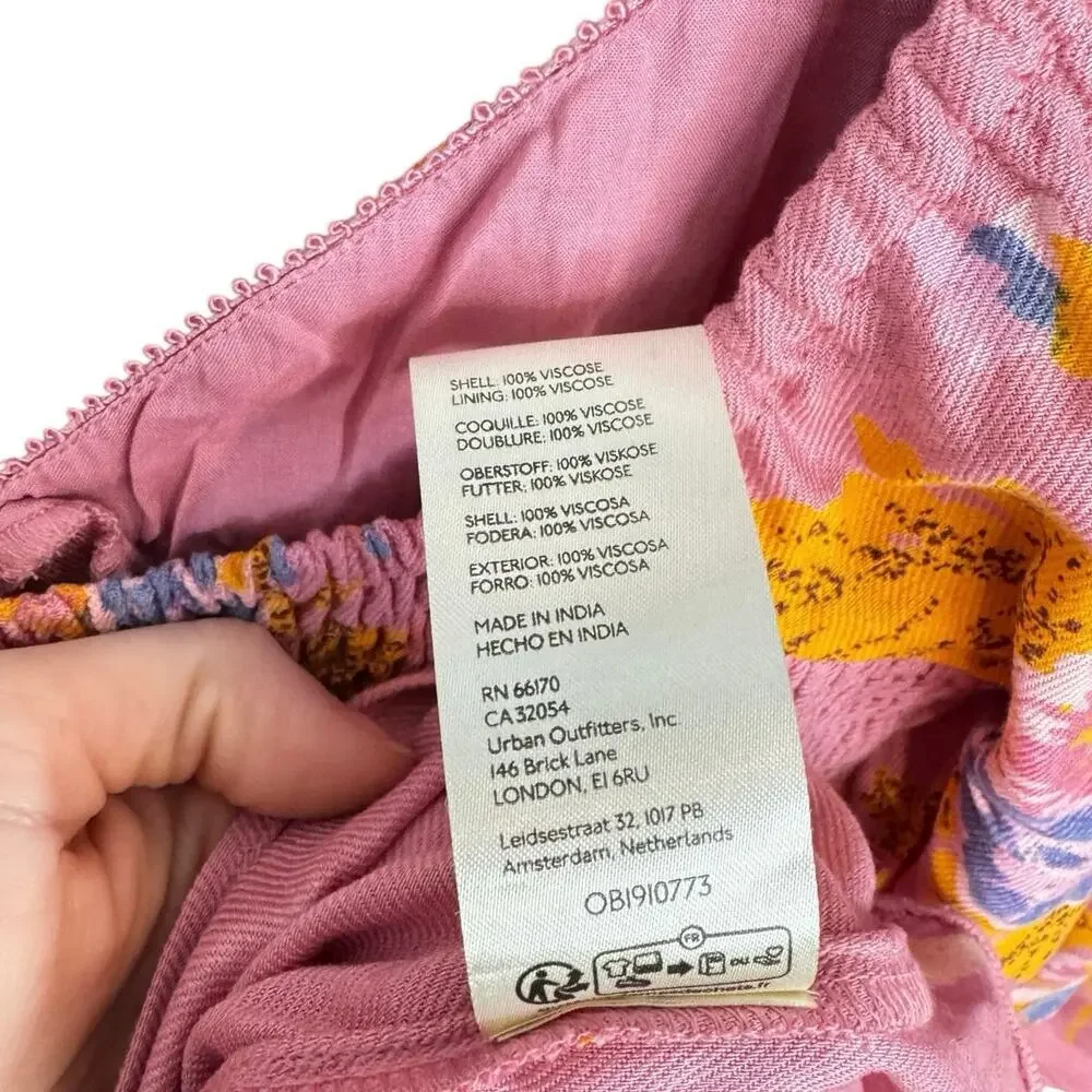 FREE PEOPLE NWOT Francesca Mini Dress Dawn Rose Pink Size Small Floral Femme - Picture 10 of 11